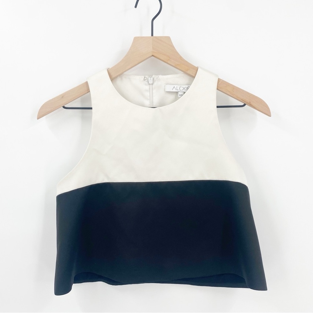 Alexis Color Block Cropped Sleeveless Dress Top XS‎